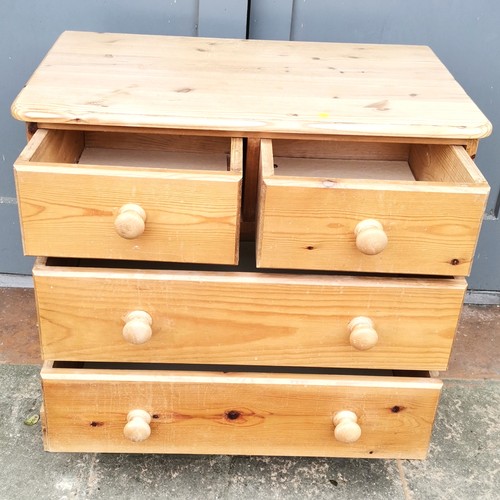 265 - Small pine chest of drawers 75cm deep x 75cm long x 72cm high - In good used condition