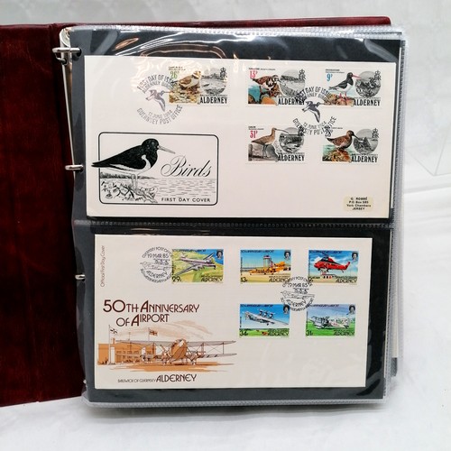 290 - 5 albums of mostly Channel Islands inc Alderney FDC's + Gibraltar etc