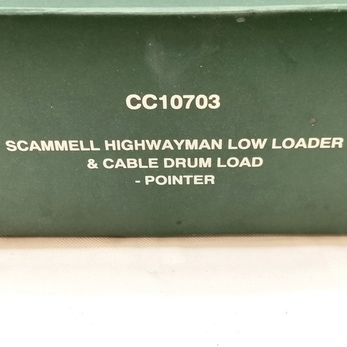 501 - Boxed Corgi Scammell Highwayman low loader & Cable drum load Pointer, 1 of 2000. New condition