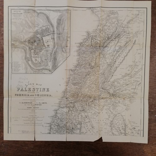 228 - 1875 book - Murrays Handbook for travellers in Syria and Palestine with maps and plans in the back a... 