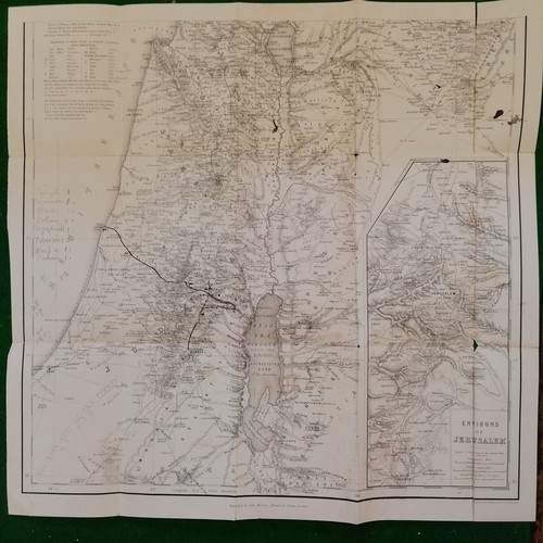 228 - 1875 book - Murrays Handbook for travellers in Syria and Palestine with maps and plans in the back a... 