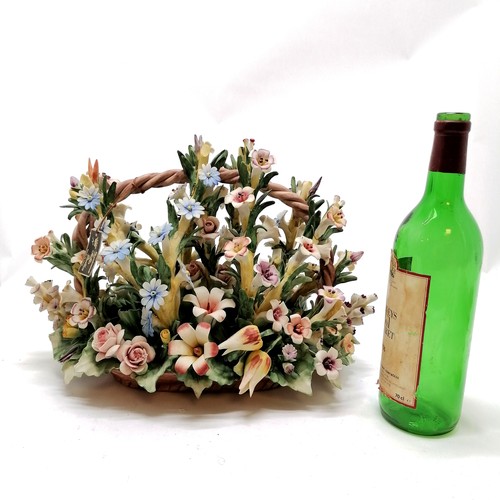 347A - Large scale floral Capodimonte display - 40cm across x 27cm high ~ was made as a commission piece t/... 