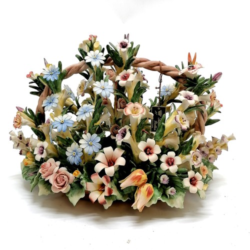 347A - Large scale floral Capodimonte display - 40cm across x 27cm high ~ was made as a commission piece t/... 