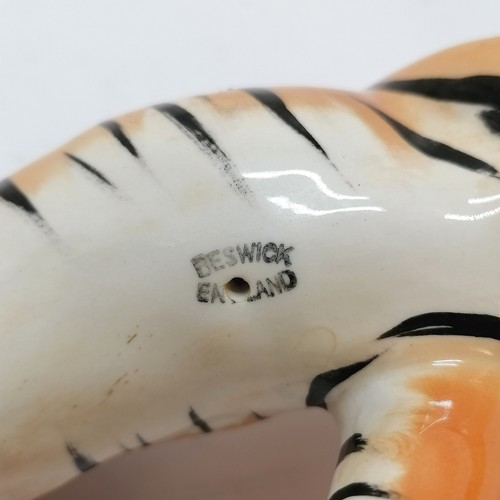 347B - Beswick tiger - 23cm x 11cm high & no obvious damage