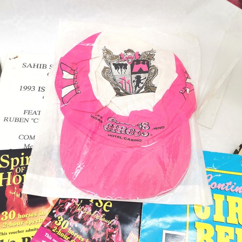 504 - Collection of Various Circus memorabilia, to include assorted programmes, books and a cap.
