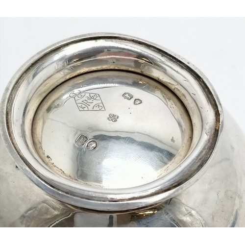 837 - 1875 (T/U) silver sugar basin with cast beaded detail & punched detail to borders & spoon by Thomas ... 