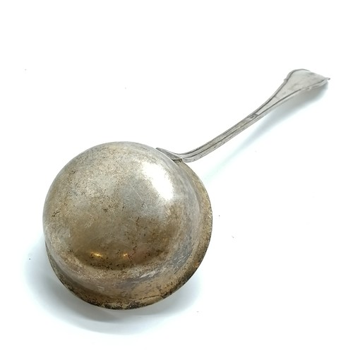 841 - 800 German silver marked ladle by Reiner Gebrüder - 36cm long & 208g ~ dent to bowl