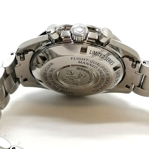 934 - Omega speedmaster 50th anniversary of 1st and only watch worn on the moon chronograph manual wind wr... 