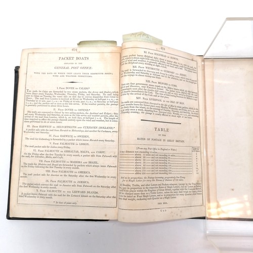 45 - 1824 book - Paterson's Roads in England and Wales (17th) by Edward Mogg - front cover detached but s... 