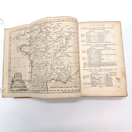 46 - 1760 book - Grammar wherein the geographical part of the present state of the Kingdoms of the world ... 