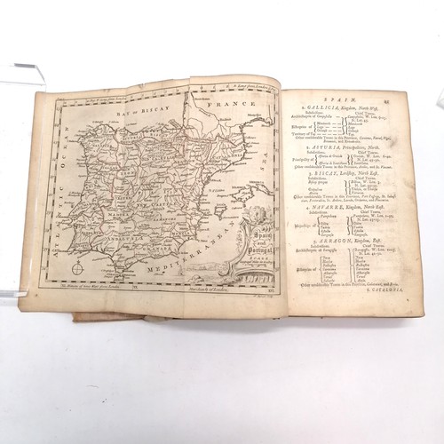 46 - 1760 book - Grammar wherein the geographical part of the present state of the Kingdoms of the world ... 