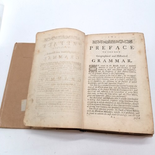 46 - 1760 book - Grammar wherein the geographical part of the present state of the Kingdoms of the world ... 