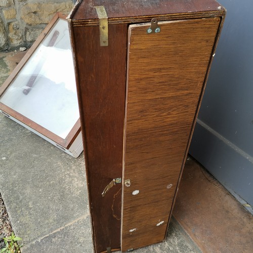 49 - Vintage sloping tabletop Jewellery display case 96 cm wide x 60 cm deep, t/w similar but smaller 57 ... 