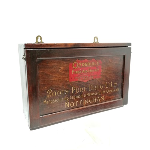 4 - Antique stained pine Clydebuilt First Aid : Boots Pure Drug  cabinet by Cockburn & Co Ltd Glasgow - ... 