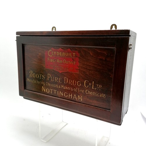 4 - Antique stained pine Clydebuilt First Aid : Boots Pure Drug  cabinet by Cockburn & Co Ltd Glasgow - ... 