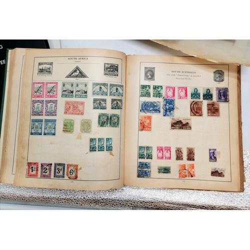 42 - Qty of stamp albums, loose stamps, covers, 1992 + 1994 China year books etc