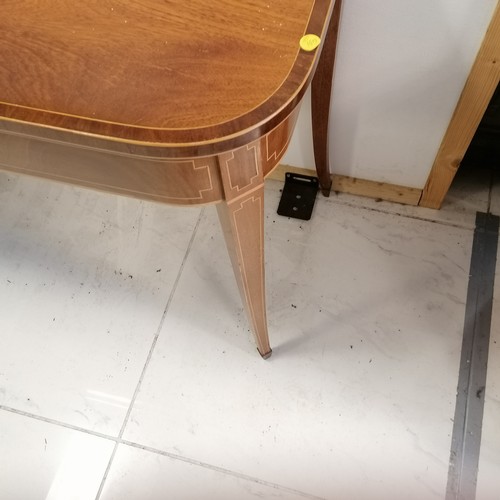 50 - Mahogany side table with detached fold over leaf