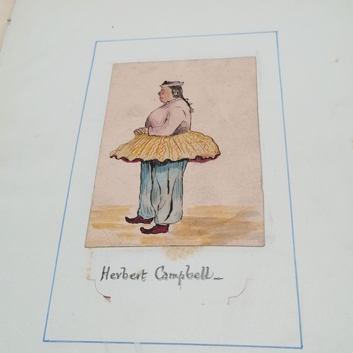 119 - Album containing original pen & ink / watercolours by Ludlow Patton Perkins aged 12 to 15 (1873-1928... 