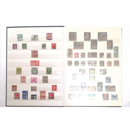 140 - 4 x stockbooks of stamps inc Europe, Russia, Commonwealth, 1987 USA wildlife sheet (50) etc