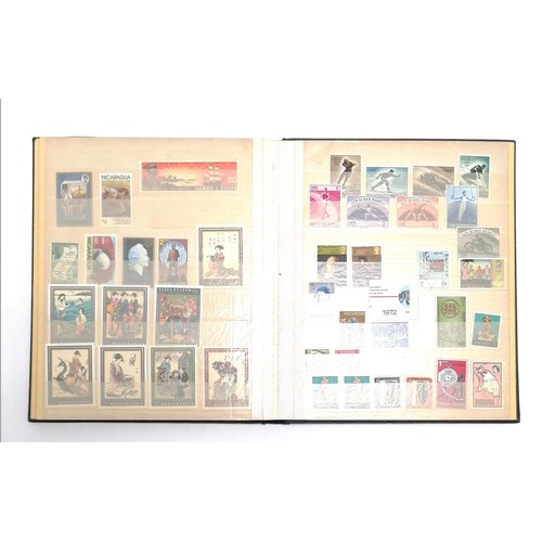 140 - 4 x stockbooks of stamps inc Europe, Russia, Commonwealth, 1987 USA wildlife sheet (50) etc