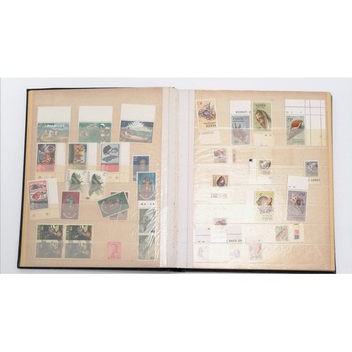 140 - 4 x stockbooks of stamps inc Europe, Russia, Commonwealth, 1987 USA wildlife sheet (50) etc