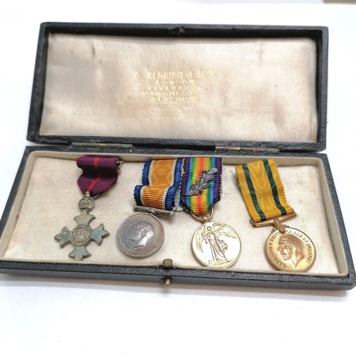 171 - Qty of medals inc military OBE/ badges / photographs / ephemera etc inc WWI pair to Capt J P Wattlew... 