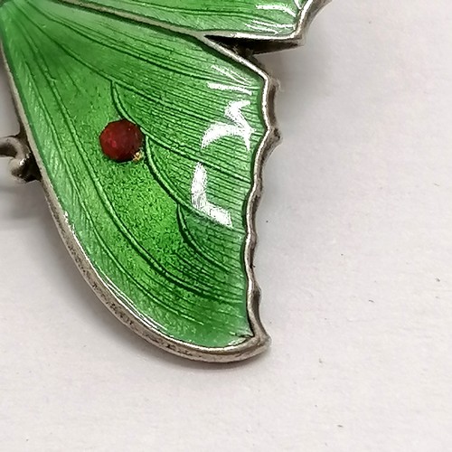 517 - J Aitkin & Son silver butterfly brooch #1085 - 4cm ~ surface loss to 1 wing