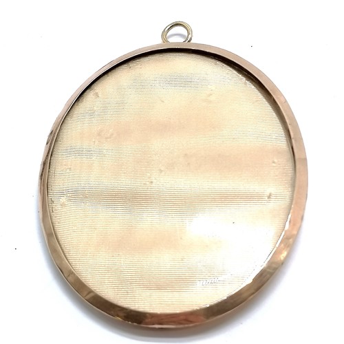 15 - Regency portrait miniature of a woman with a coral necklace in an unmarked 9ct gold frame 9cm x 6.5c... 