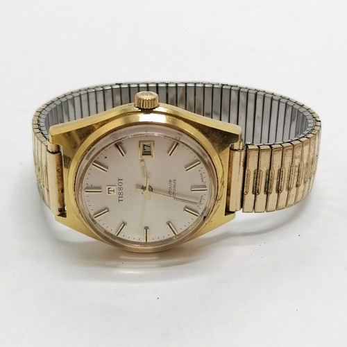 Tissot gold plated gents wristwatch Autolub Actualis with manual