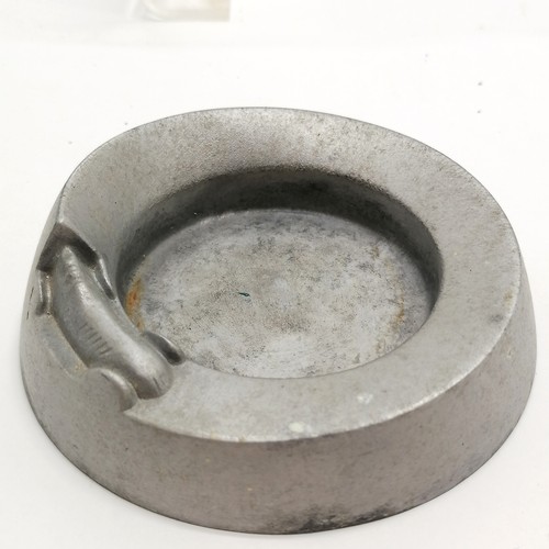 258 - Quaglino's aluminium Bluebird racing car ashtray by Sir Terence Conran (1931-2020) - 11cm across