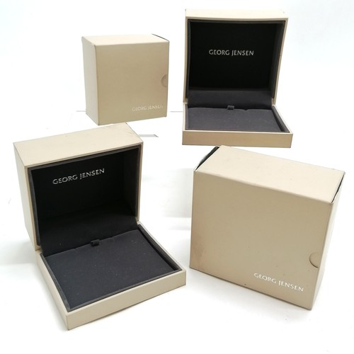 781 - Georg Jensen 2 x EMPTY retail boxes (1 with outer sleeve) t/w sleeve for smaller box ~ some slight w... 