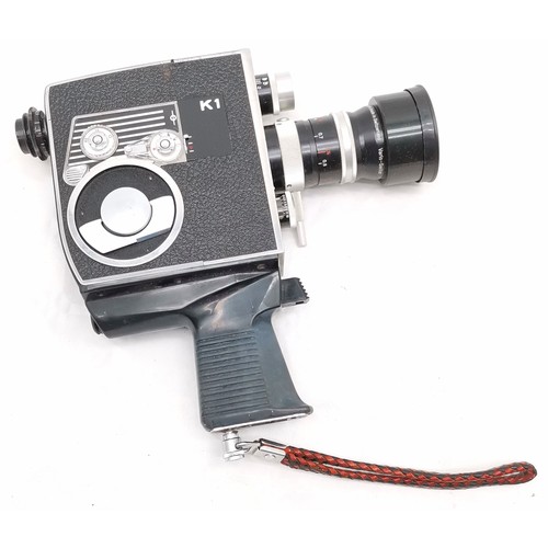 105 - Bolex Leather cased 8 mm P1 Zoom Reflex Cine Camera, with lenses, films and Accessories, t/w another... 