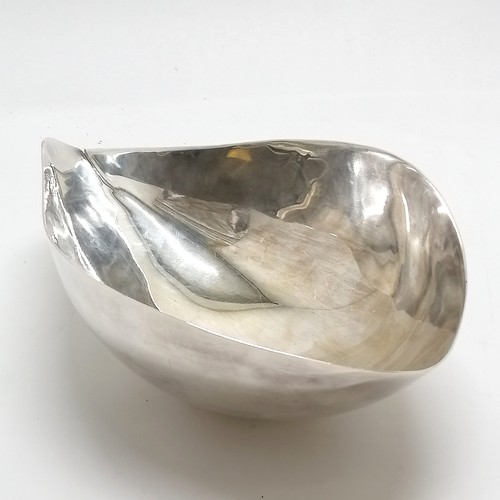 168 - Yves Halard silver plated stylized fruit bowl - 28.5cm across