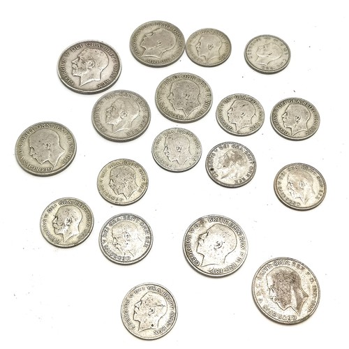 191 - Small qty of GB silver coins - total weight 140g