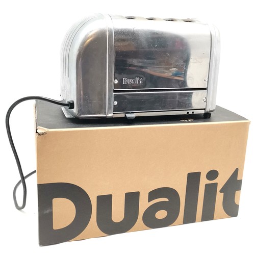 236 - Dualit chrome 4 slice toaster, Not tested.