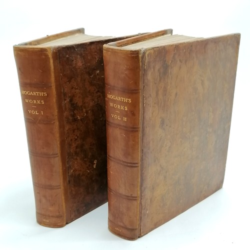 241 - 1808 / 1810 (2 vol) Genuine Works of William Hogarth (1697-1764) by John Nichols (1745-1826) and the... 