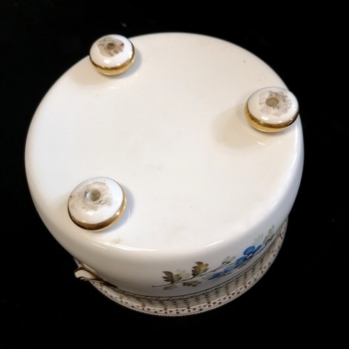 266 - Good quality part dessert service, possibly Coalport? Natgarw? Swansea? numbered in red to the base ... 