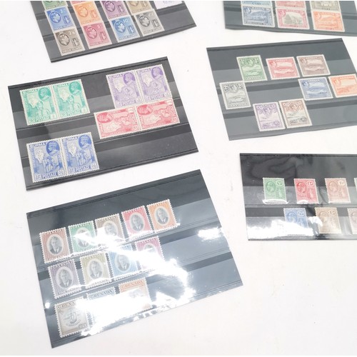 340 - Useful lot mint Commonwealth 'kings' stamps with values up to £1 - on 10 stockcards