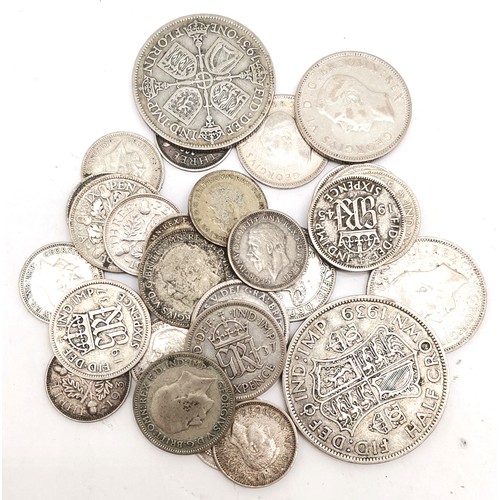 341 - Qty of coins sorted into GB silver / GB coins / Hong Kong / World silver (inc thaler) / French / Ire... 