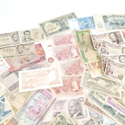 345 - Qty of 50 + world banknotes