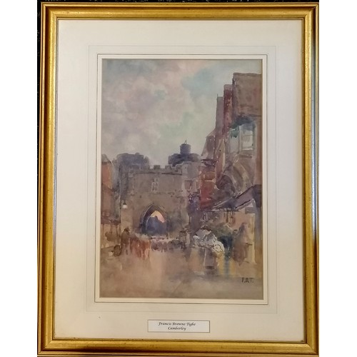 378 - Framed watercolour painting of Camberley by Francis Browne Tighe (c.1865-1936) - frame 57cm x 45cm