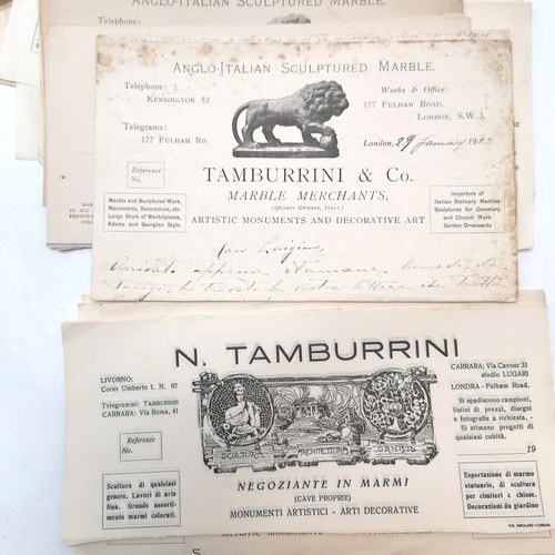 558 - Small qty of indentures (inc Eustratius Mavrogordato) t/w qty of bill heads for N Tamburrini (Italy ... 