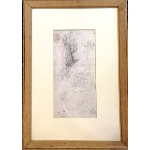 2 - Sir Stanley Spencer CBE RA (1891–1959) original double sided pencil sketch with official Stanley Spe... 