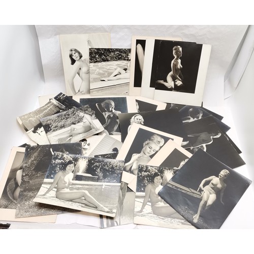 54 - 28 x photographs (25 card mounted) c.1960's nude studies of ladies inc G C Clark, Atherton & Basings... 