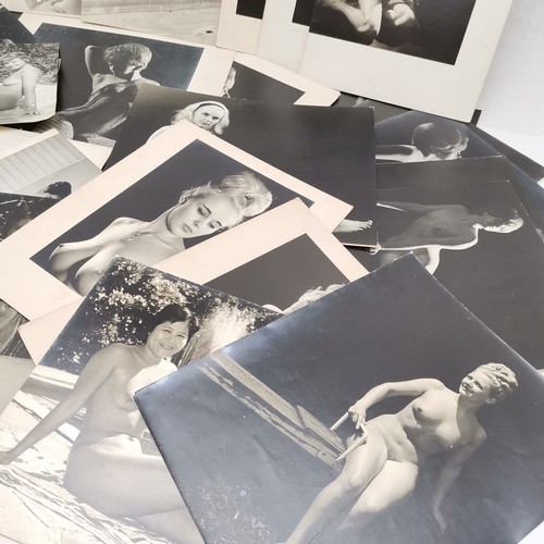 54 - 28 x photographs (25 card mounted) c.1960's nude studies of ladies inc G C Clark, Atherton & Basings... 