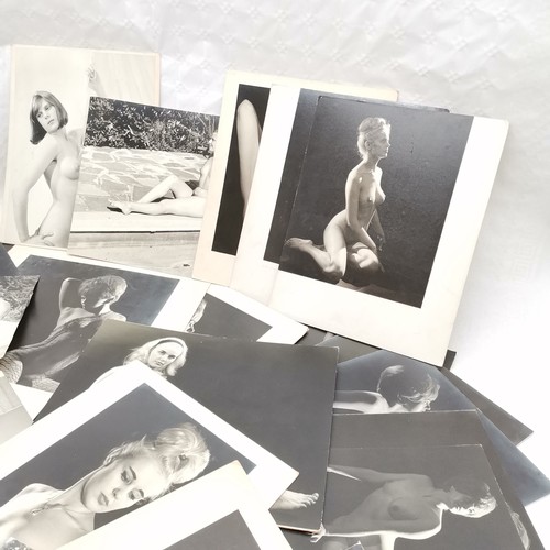 54 - 28 x photographs (25 card mounted) c.1960's nude studies of ladies inc G C Clark, Atherton & Basings... 