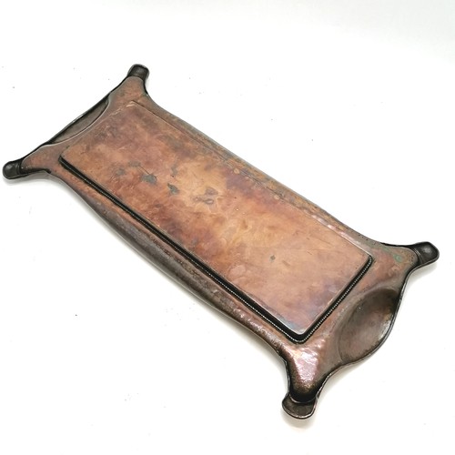 132 - c.1905 Art Nouveau hammered copper serving tray by Norman & Ernest Spittle for Art Fittings Ltd as e... 