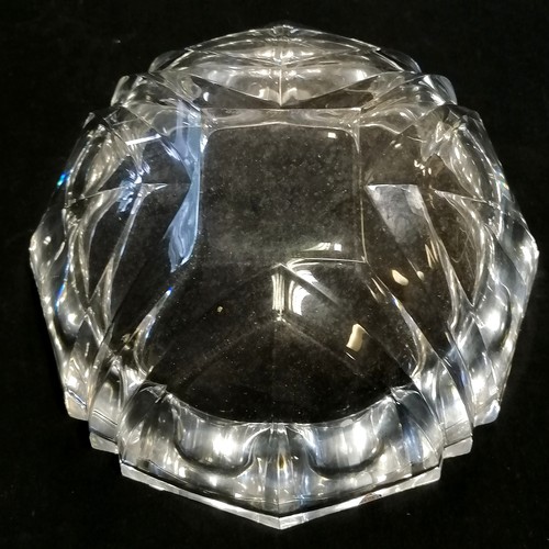 213 - Vintage crystal Orefors fruit bowl, 25.5 cm diameter, 11.5 cm high, in good used condition.