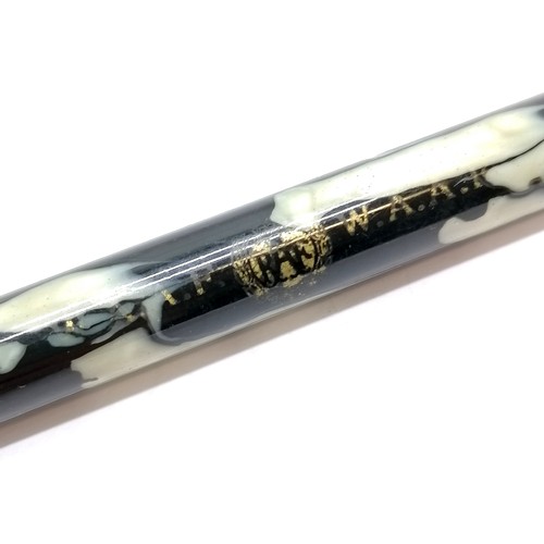 253 - WAAF (RAF) dip pen with marbled effect - 19.5cm long