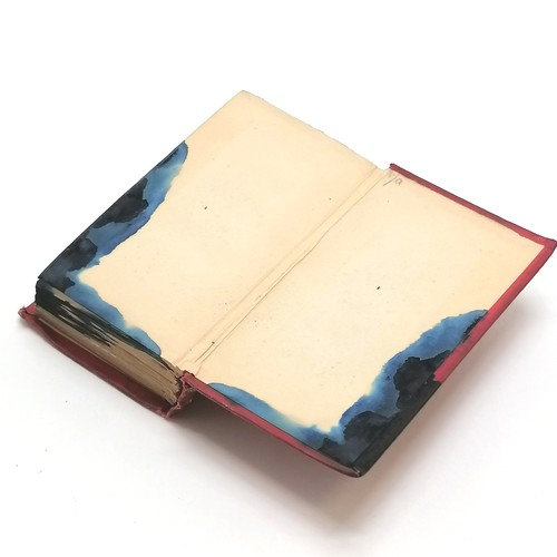 265 - 1825 small book - The complete angler by Iz Walton and C Cotton - 9.8cm x 5.5cm and has some obvious... 